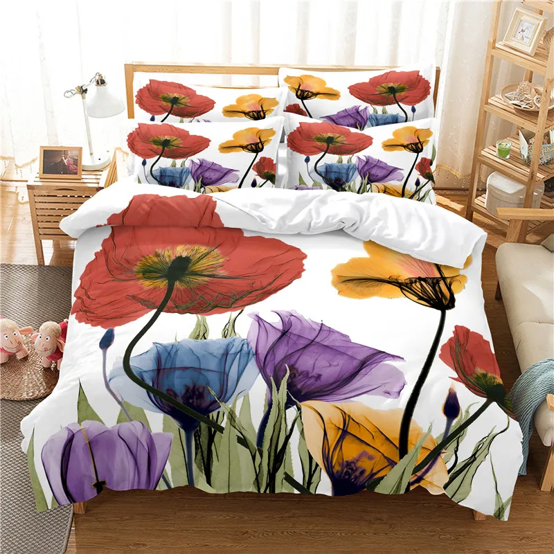 Bloemen beddengoedset Dekbedov - Linen Duvet Cover recensie en prijs