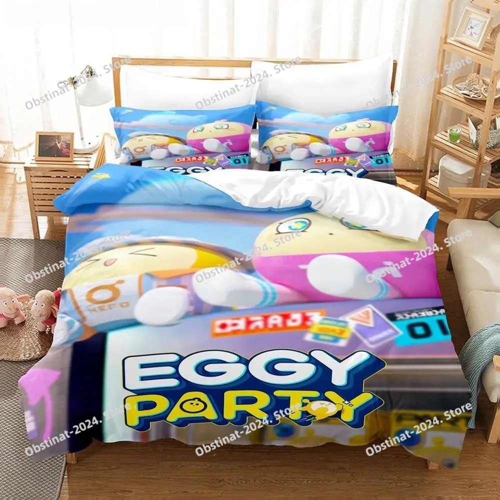 Huishoudtextiel Eggy Party Bed - Linen Duvet Cover recensie en prijs