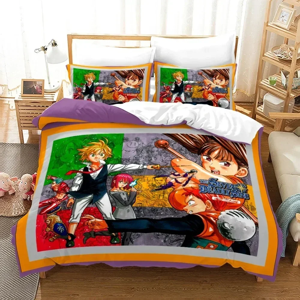 Anime Seven Deadly Sins Gedruk - Linen Duvet Cover recensie en prijs